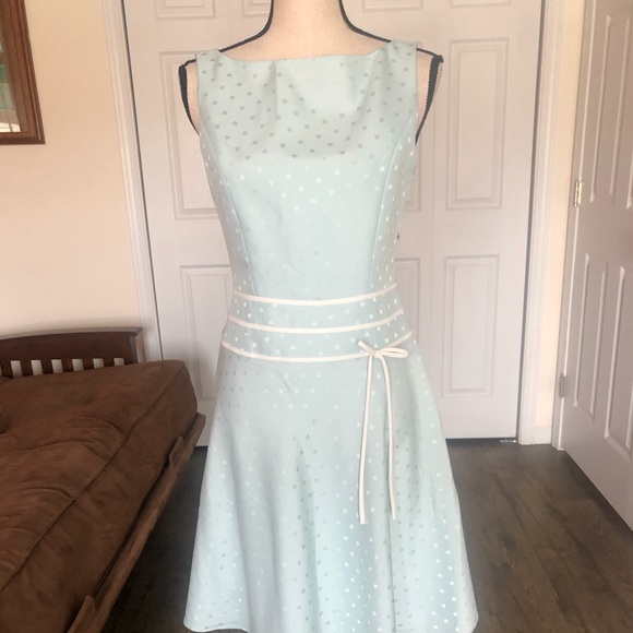 M’S GRACY baby blue heart patterned dress - Picture 2 of 6